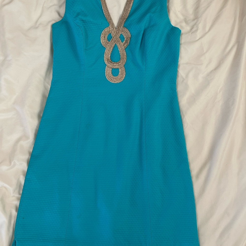 Lily Pulitzer size 8 evening dress two small stains-